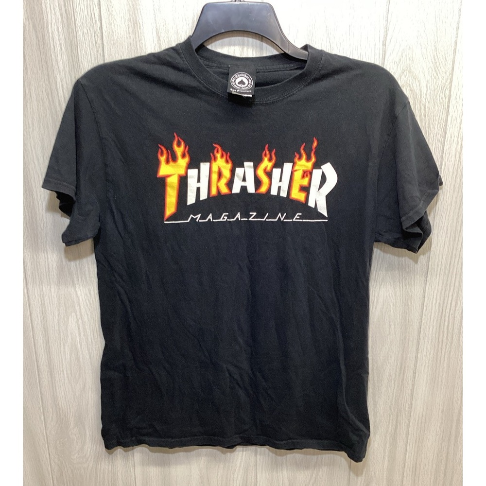 THRASHER Women's (Size M) Short Sleeve Crew Neck T-Shirt‎ 100% Cotton